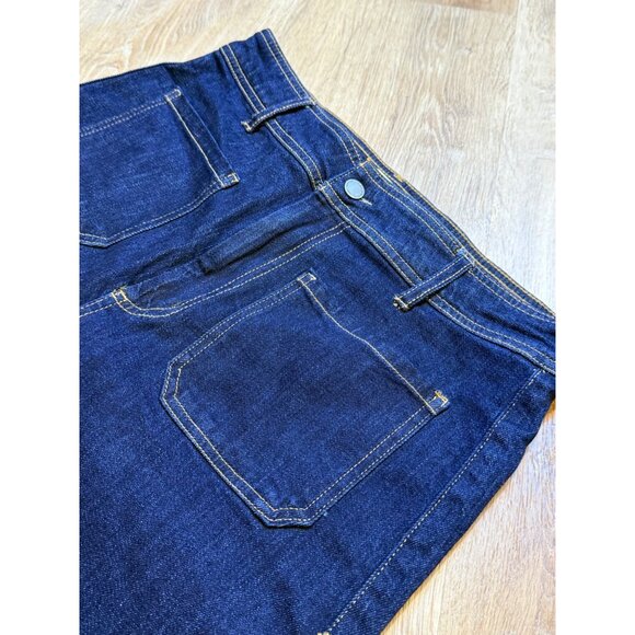 Oat New York Womens Wide-Leg High-Waist Raw Hem Denim Jeans Size 12/31 - Picture 3 of 8